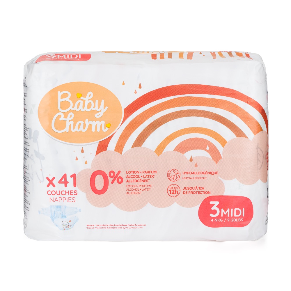 Baby Charm Super Dry Flex 3 Midi 4-9 kg 41 ks