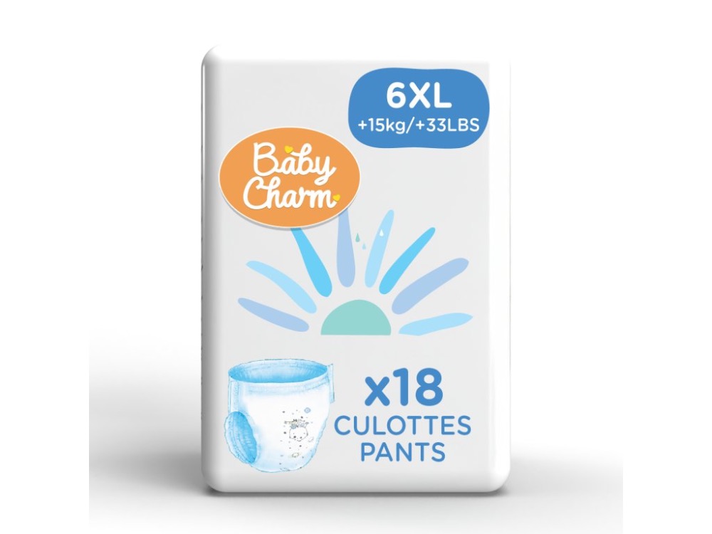 Baby Charm Super Dry Flex Pants 6 Extra Large 16+ kg 18 ks