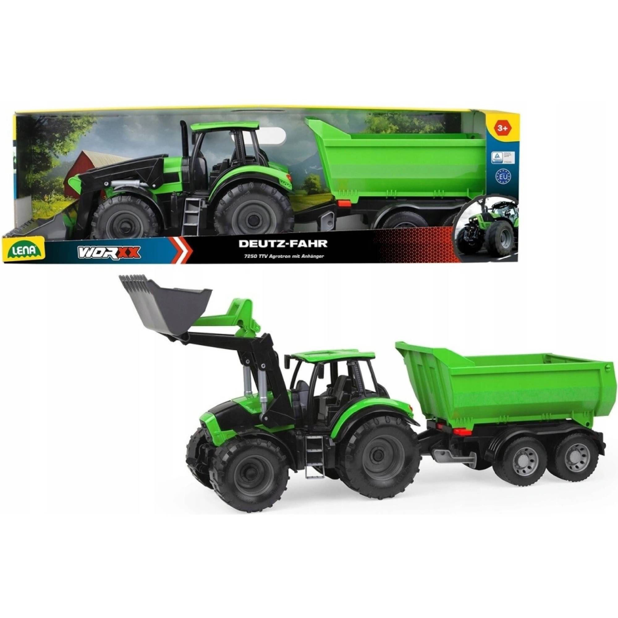 LENA Worxx Traktor Deutz-Fahr s přívěsem