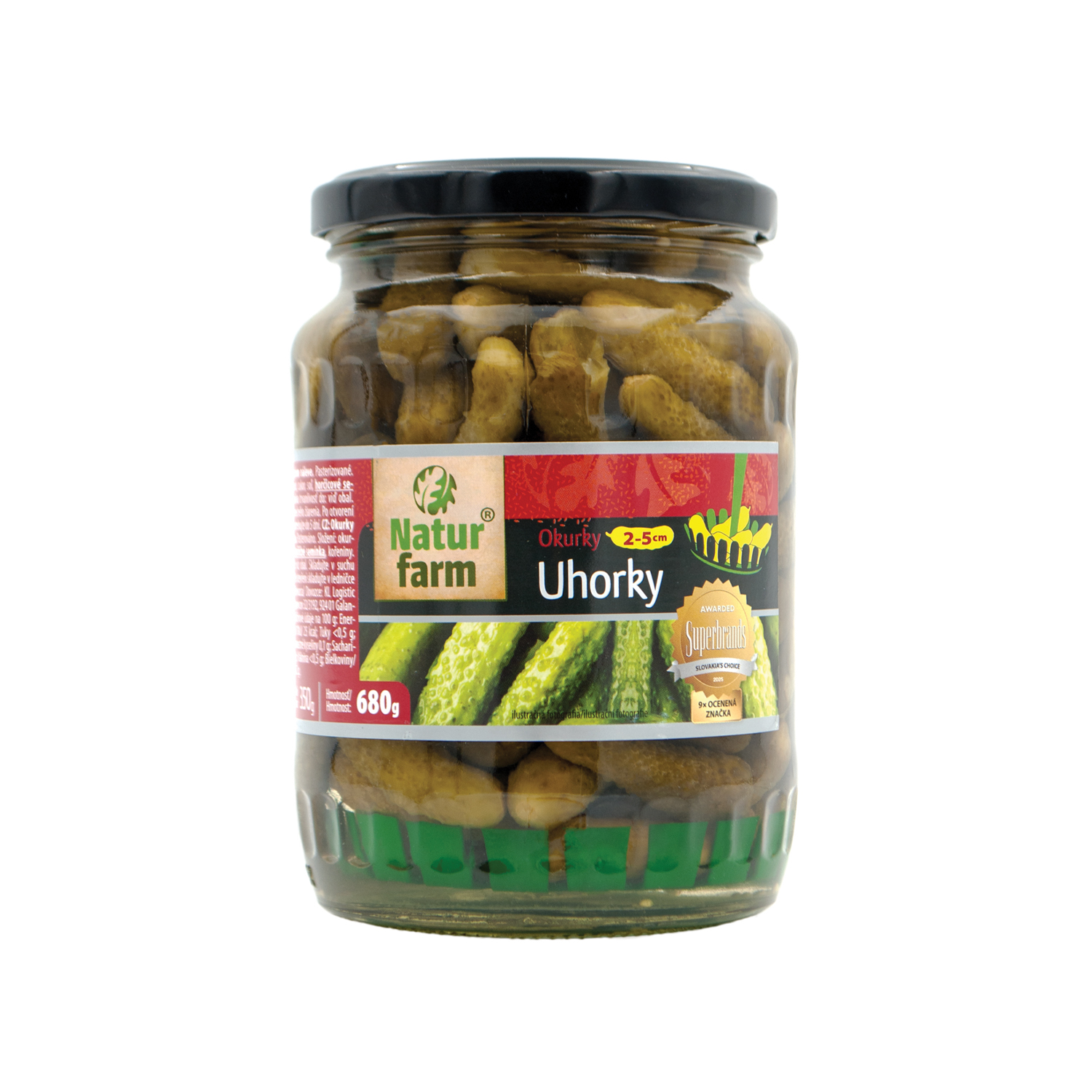 Natur Farm Okurky 2-5cm s vytahováním – 680 g