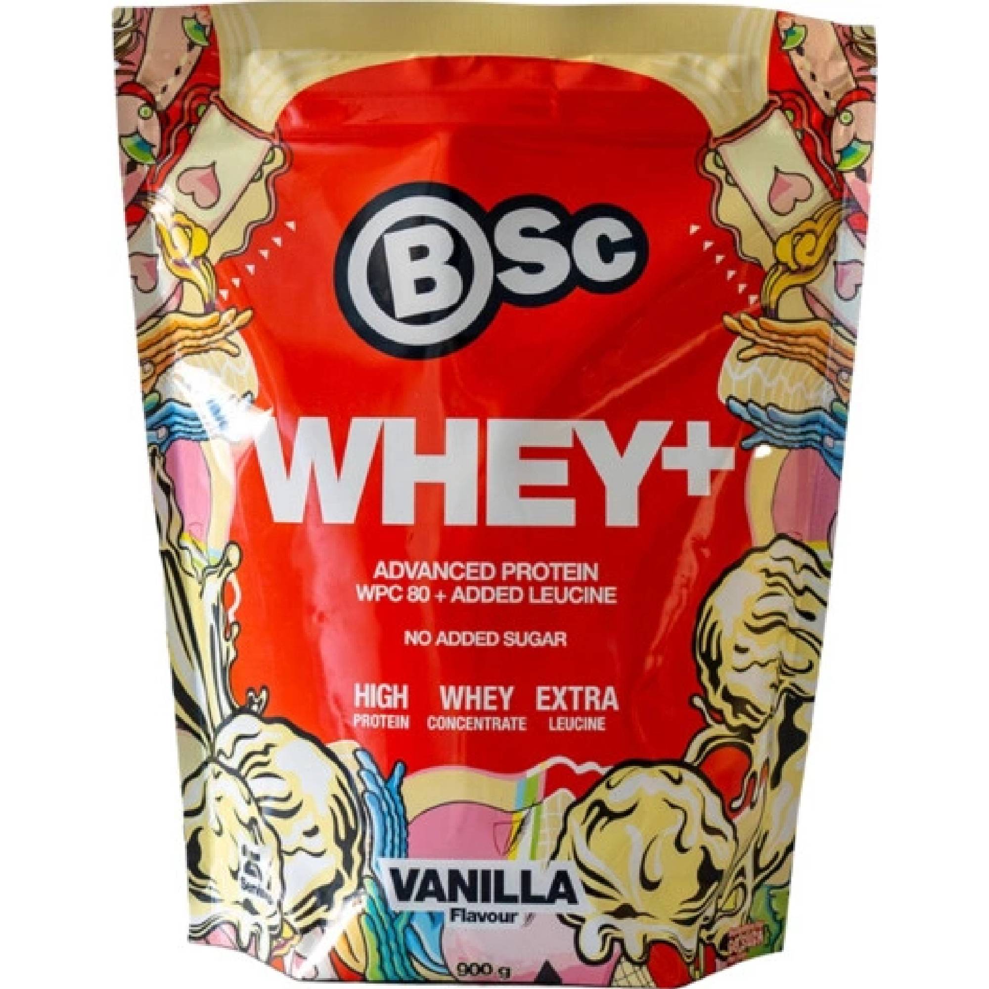 BSC Nutrition Whey+ 900 g VANILLA