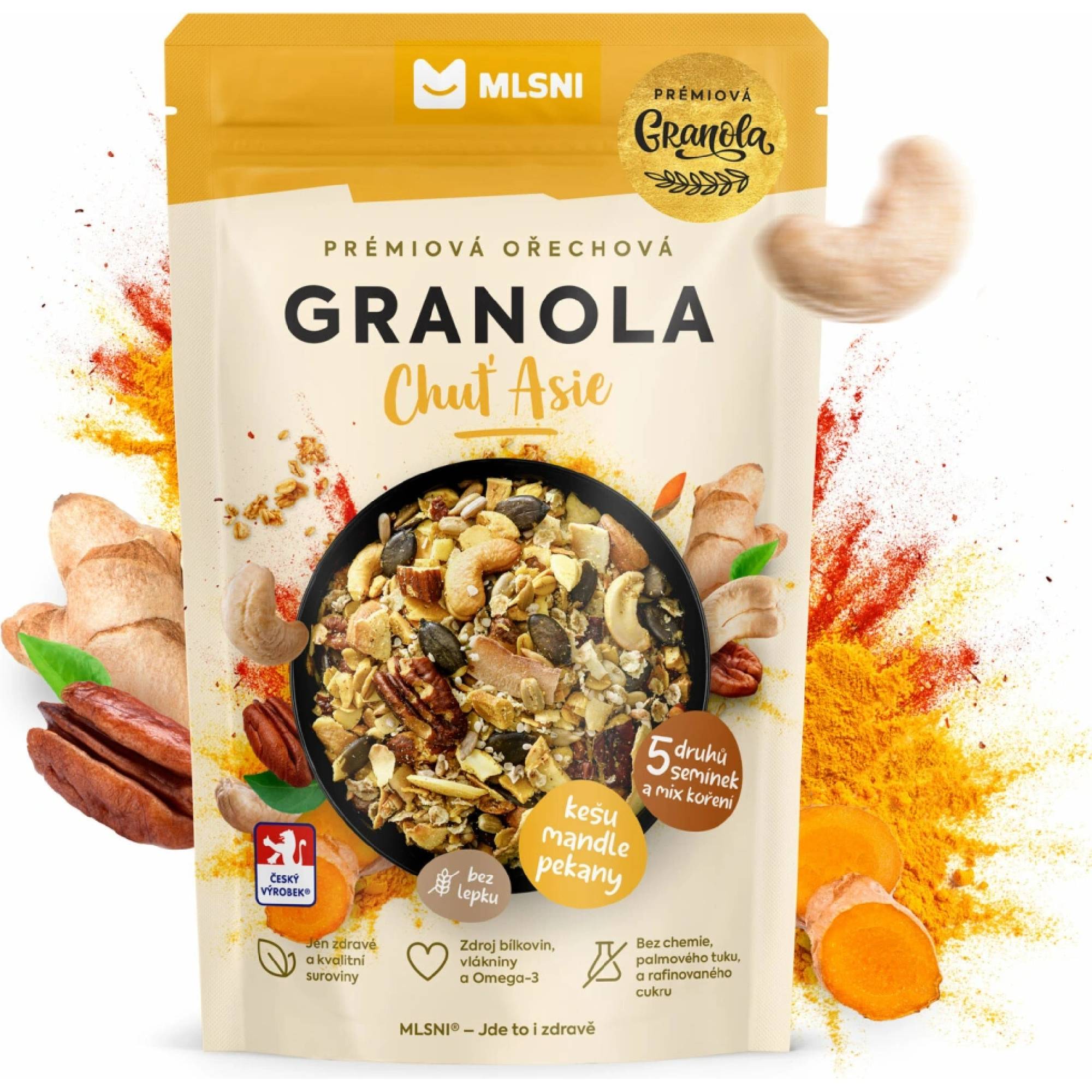 Mlsni Prémiová granola Chuť Asie 400 g