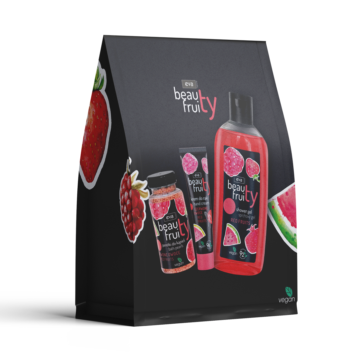 EVA NATURA Beauty Fruity set Red Fruits péče o tělo a koupel à 1 ks