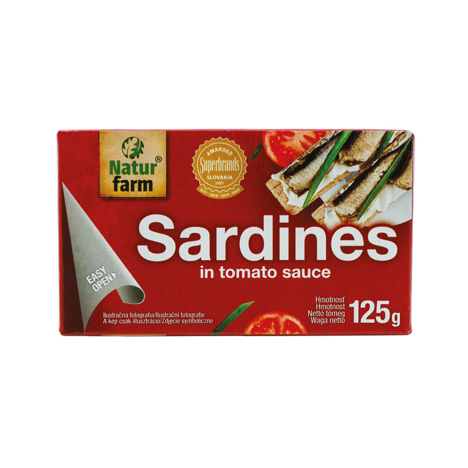 Natur farm sardinky v rajčatové omáčce 125 g