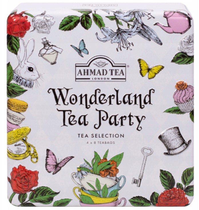 Ahmad Tea Wonderland Tea Party kolekce černých a zelených čajů 32 ALU