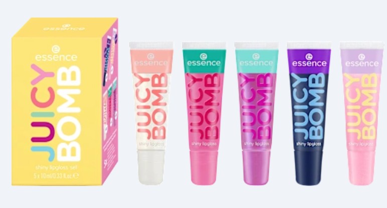 Essence sada lesků na rty Juicy Bomb 5x10 ml